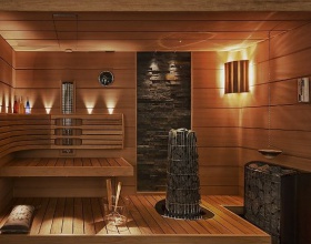 Sauna wykonana z Thermory thermo magnolii